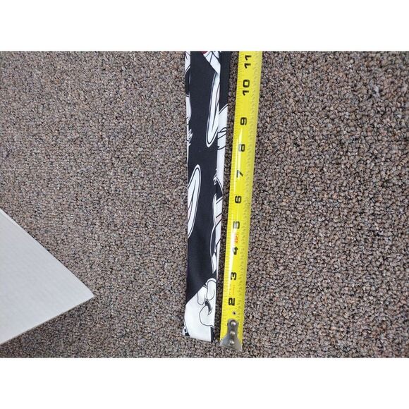 VTG 1992 Looney Tunes By Balancine TAZ Hand Made Silk Tie Bugs & Tazmanian Retro - Picture 8 of 8